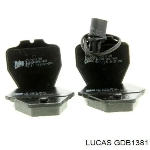 GDB1381 Lucas Передні гальмівні колодки