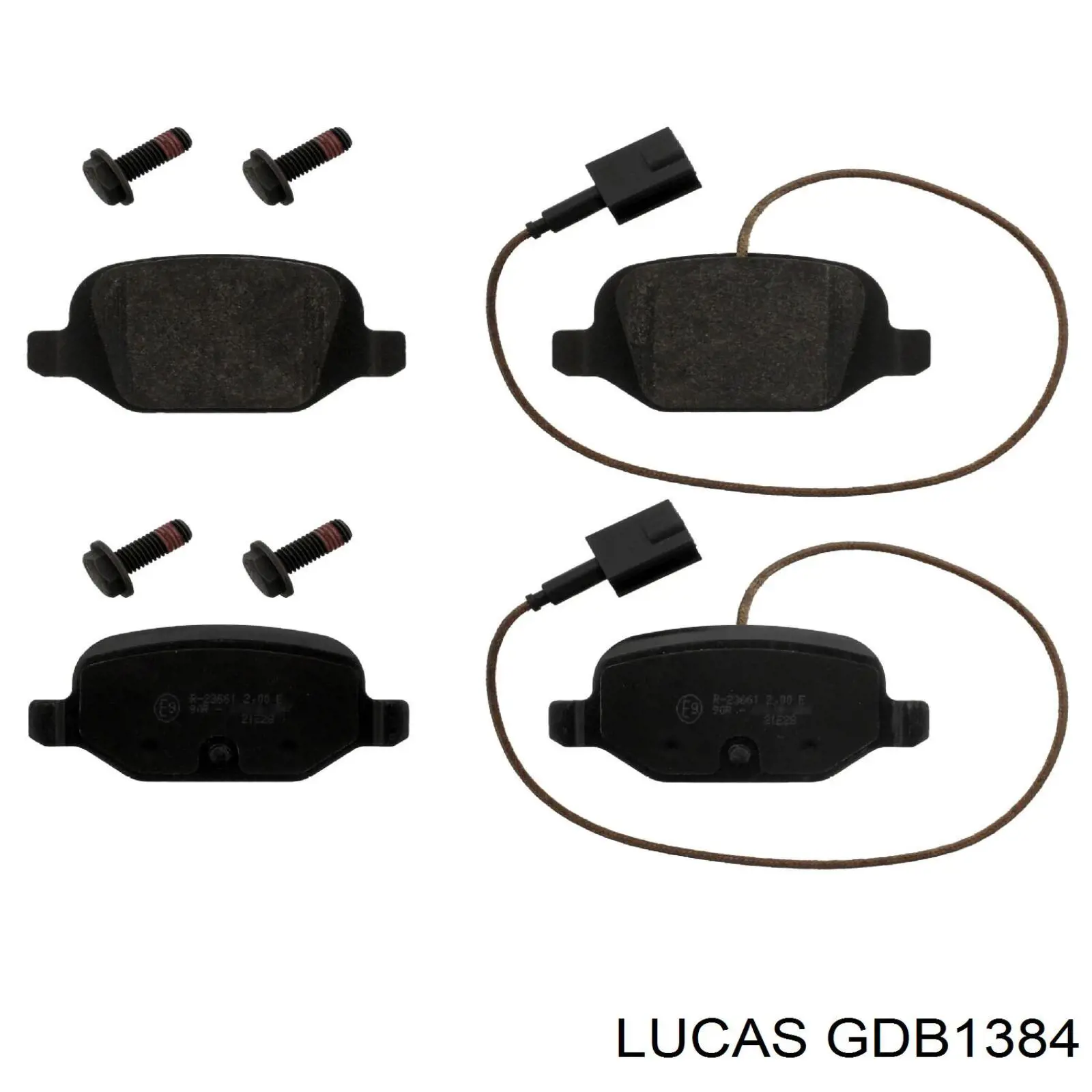 Задні гальмівні колодки Lucas GDB1384 ціна, від 22.97 USD