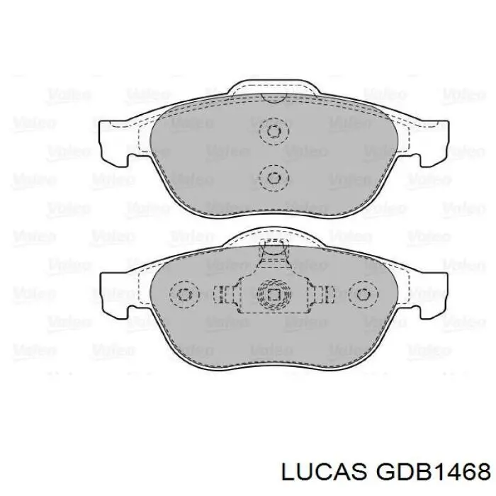GDB1468 Lucas Передні гальмівні колодки