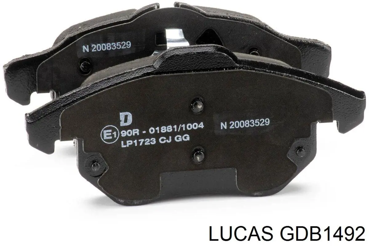 GDB1492 Lucas Передні гальмівні колодки