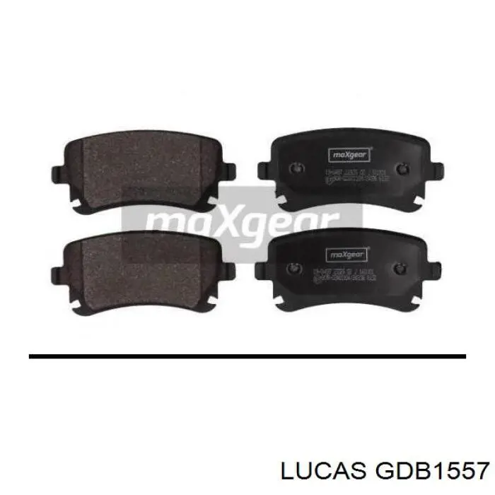 Задні гальмівні колодки Lucas GDB1557 ціна, від 17.21 USD