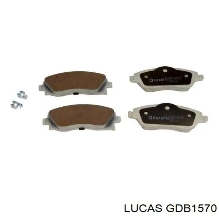 GDB1570 Lucas колодки гальмівні передні, дискові