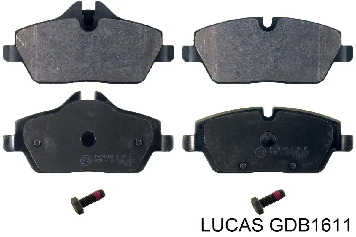 GDB1611 Lucas колодки гальмівні передні, дискові