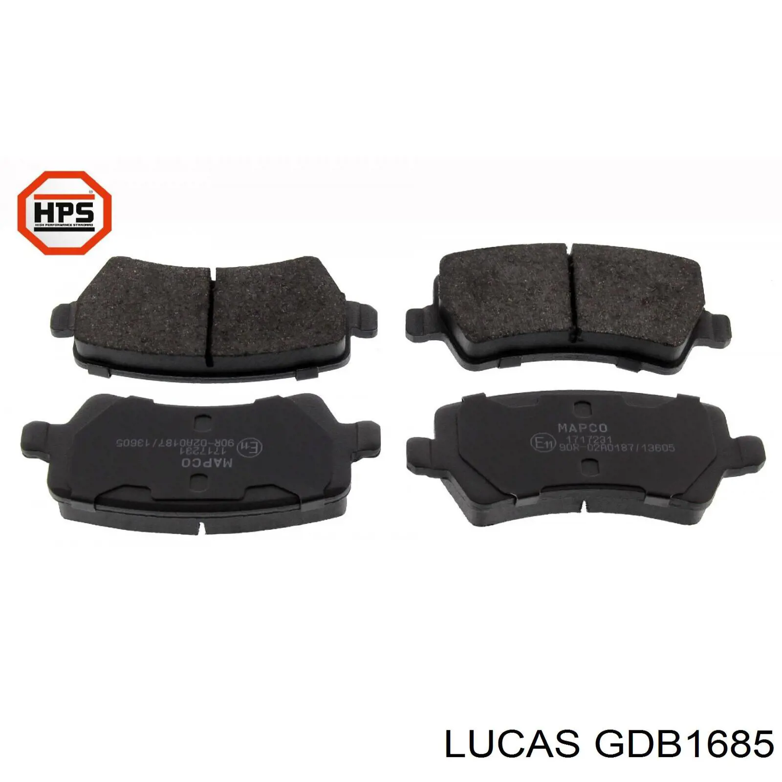 Задні гальмівні колодки Lucas GDB1685 ціна, від 34.18 USD