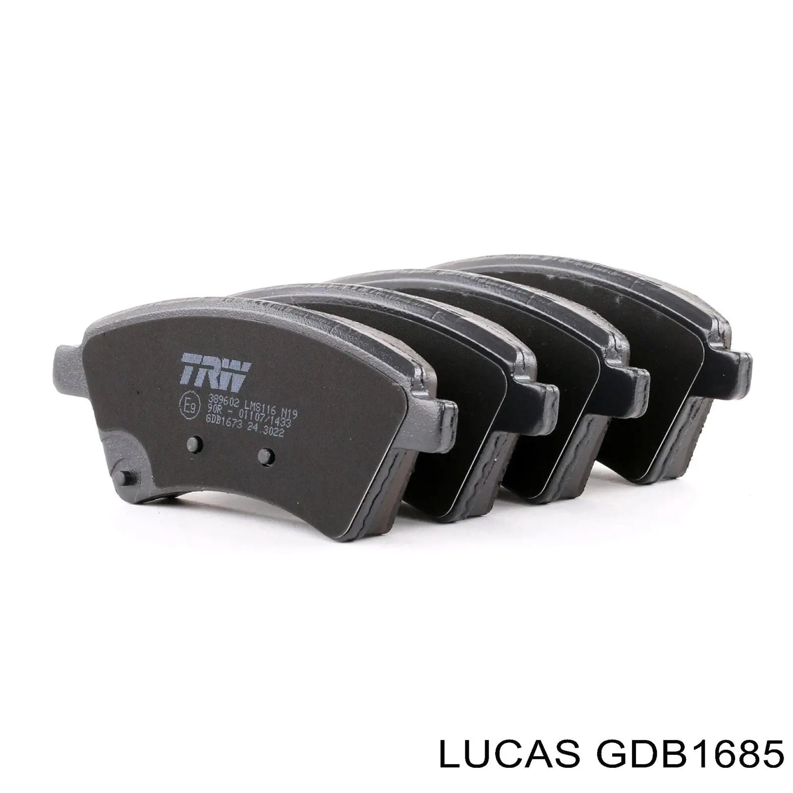 Задні гальмівні колодки GDB1685 Lucas