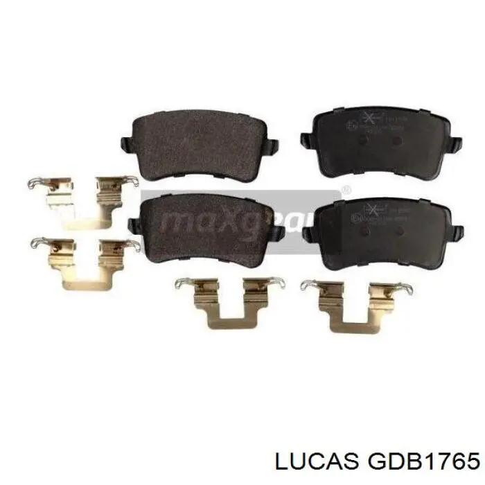 GDB1765 Lucas Колодки гальмівні задні, дискові