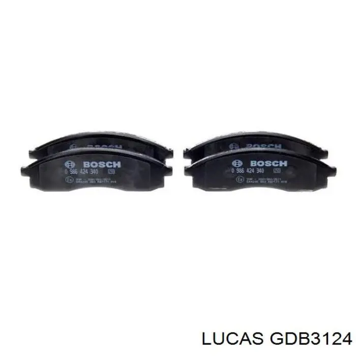 GDB3124 Lucas колодки гальмівні передні, дискові