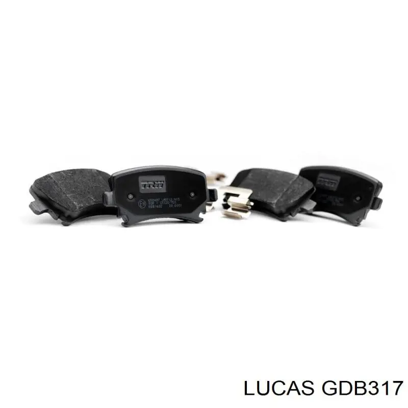 GDB317 Lucas колодки гальмівні передні, дискові