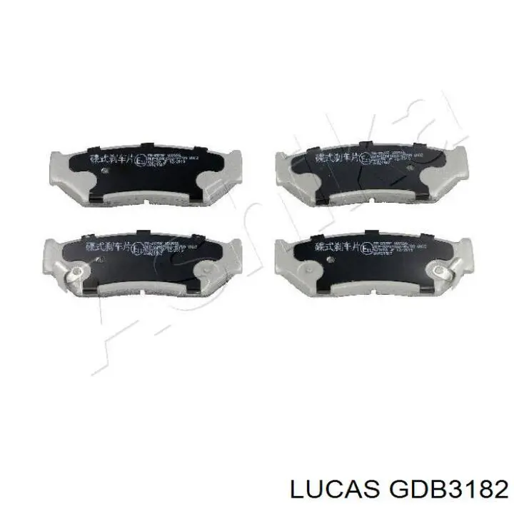 GDB3182 Lucas колодки гальмівні передні, дискові
