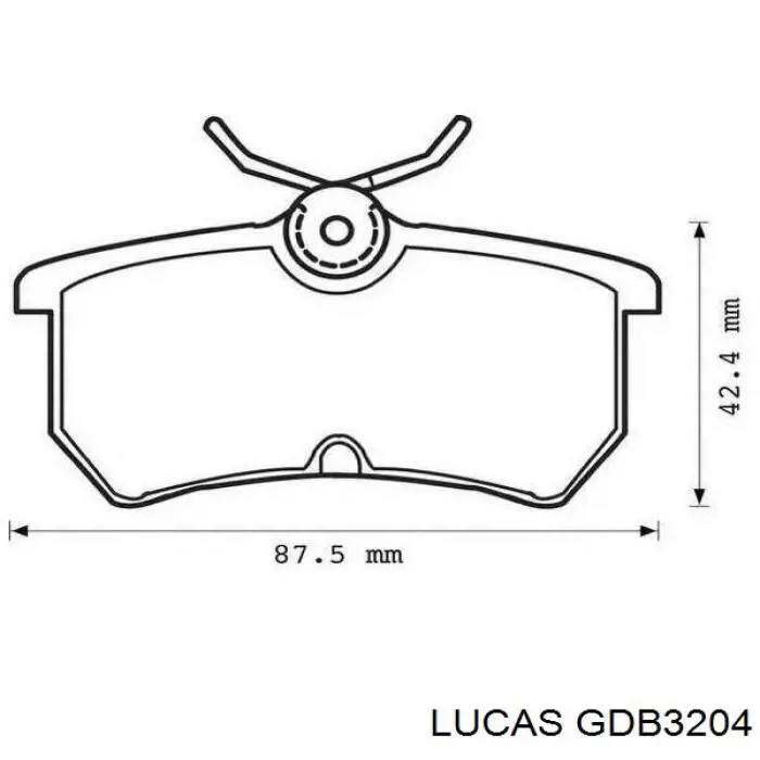GDB3204 Lucas Передні гальмівні колодки