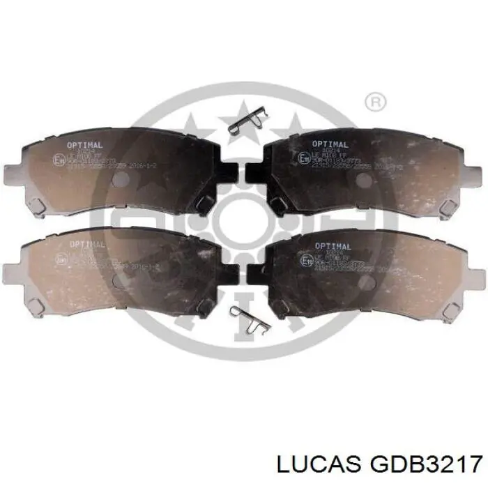 GDB3217 Lucas колодки гальмівні передні, дискові