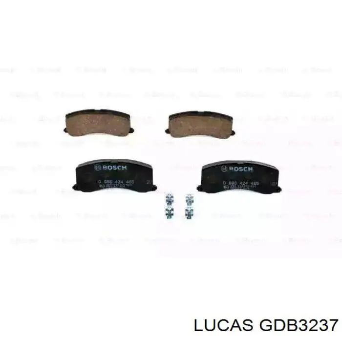 GDB3237 Lucas колодки гальмівні передні, дискові