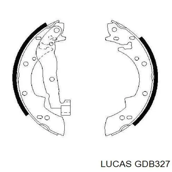 GDB327 Lucas Передні гальмівні колодки