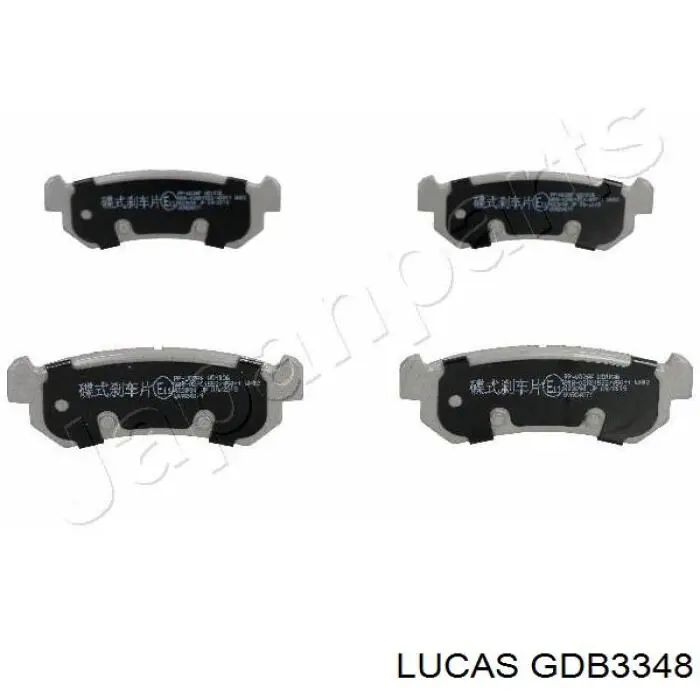 GDB3348 Lucas Колодки гальмівні задні, дискові