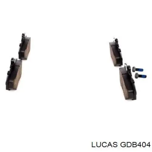 GDB404 Lucas Передні гальмівні колодки