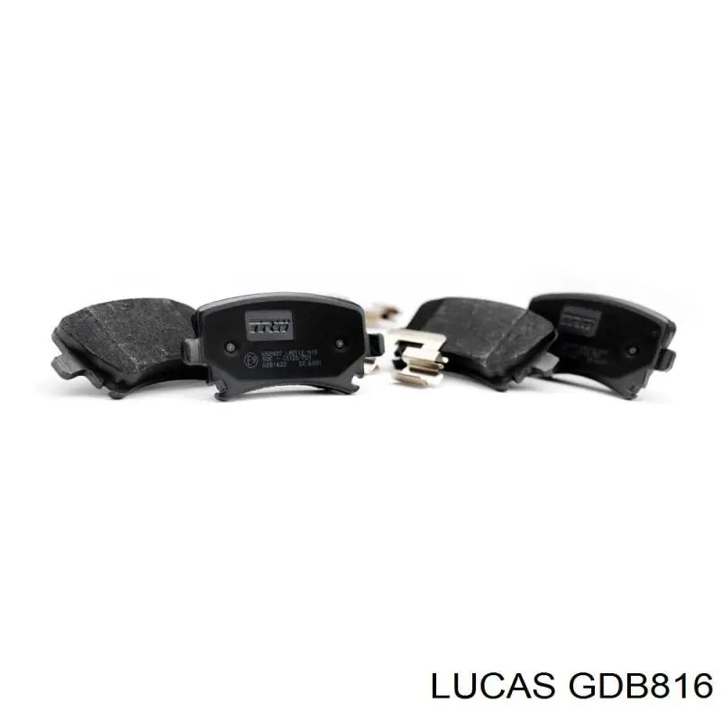 GDB816 Lucas колодки гальмівні передні, дискові