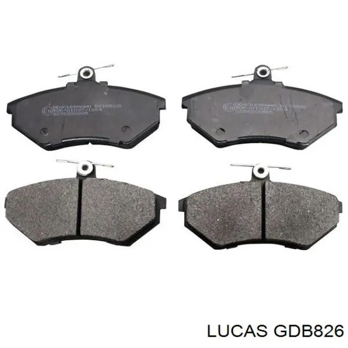 GDB826 Lucas колодки гальмівні передні, дискові