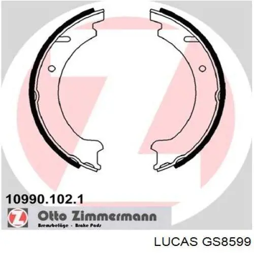 55436881 Pro-parts Гальмівні колодки ручника