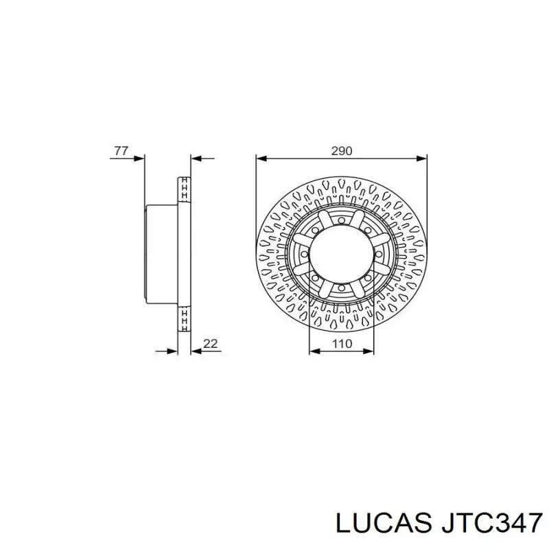 Купити JTC347 Lucas Важіль передньої підвіски верхній, правий