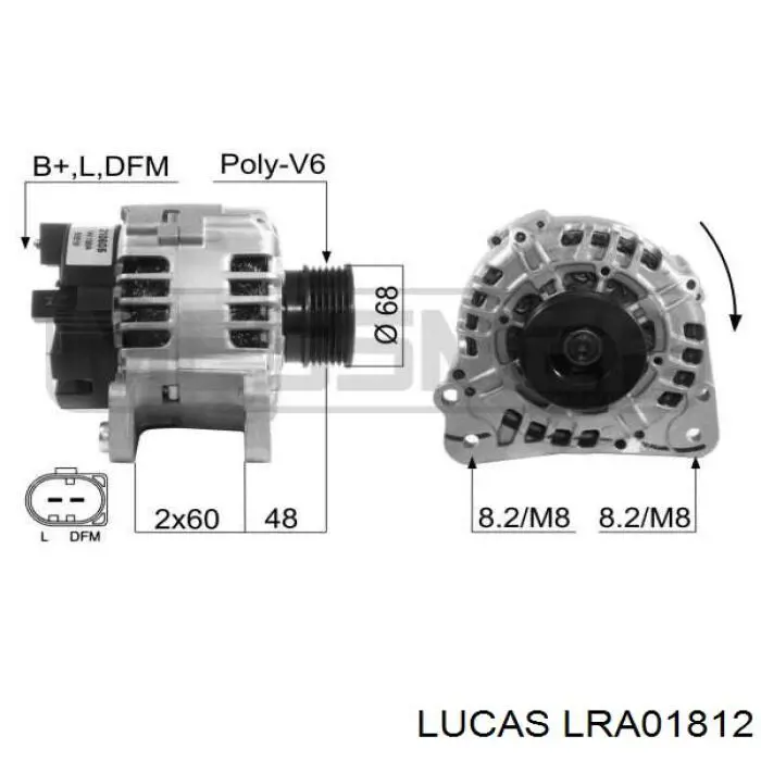 Купити LRA01812 Lucas Генератор