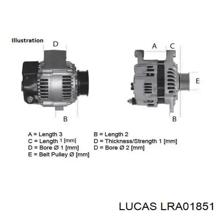 Генератор LRA01851 Lucas