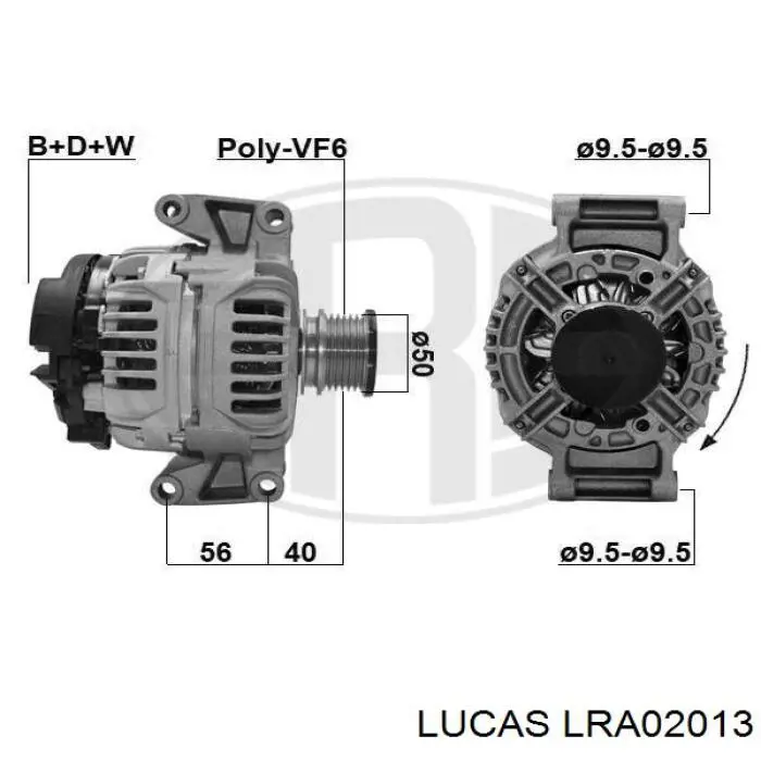 Купити LRA02013 Lucas Генератор