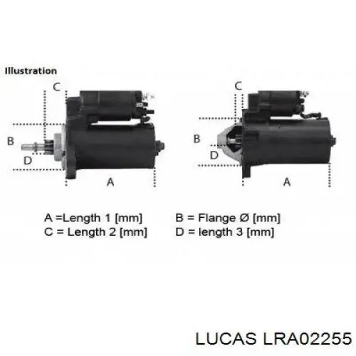 Генератор автомобільний Lucas LRA02255