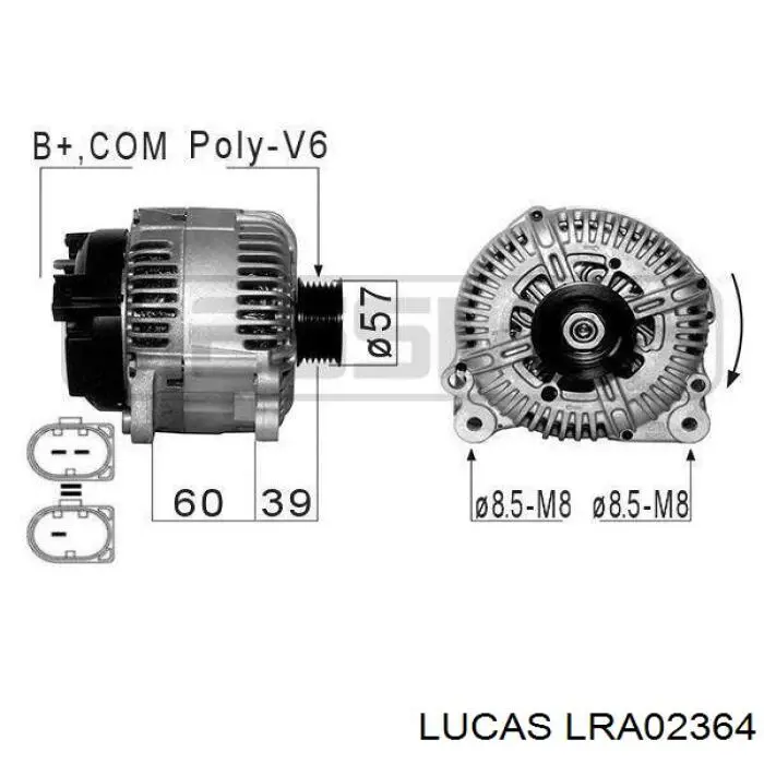 Купити LRA02364 Lucas Генератор