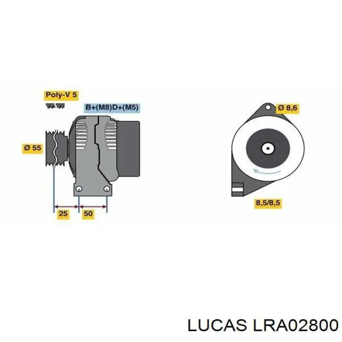 Генератор Lucas LRA02800 ціна, від 127.94 USD