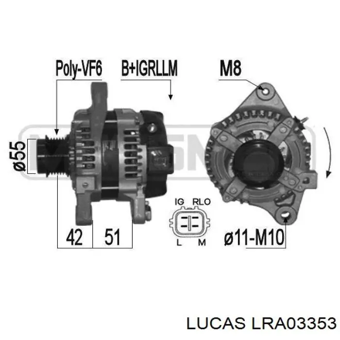 Генератор LRA03353 Lucas