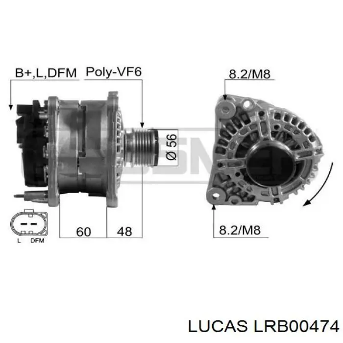 Генератор LRB00474 Lucas