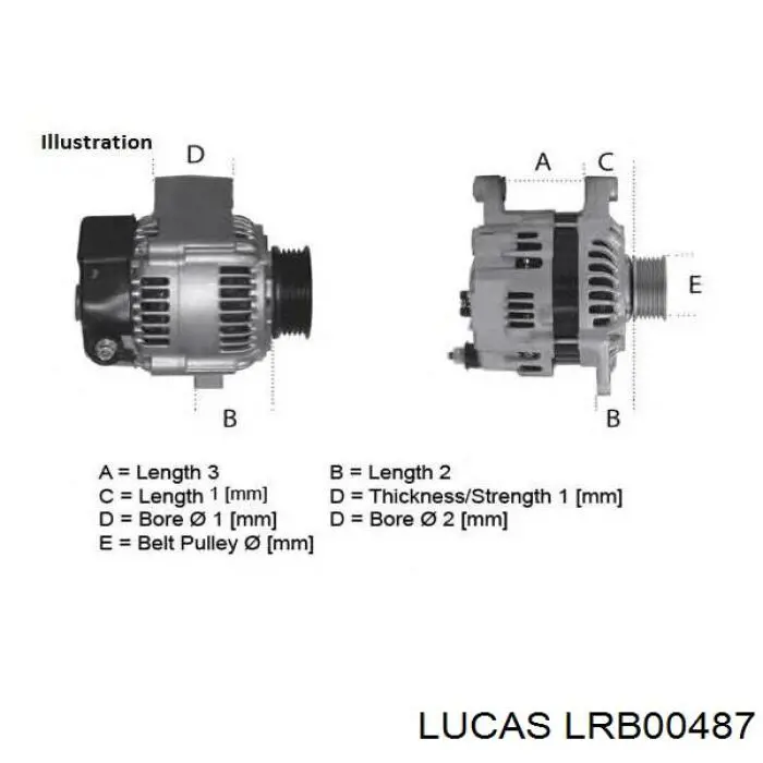 Купити LRB00487 Lucas Генератор