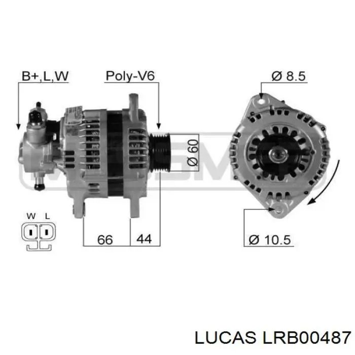 Генератор LRB00487 Lucas