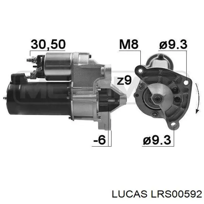 Купити LRS00592 Lucas Стартер