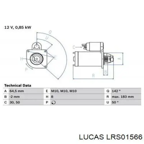 Купити LRS01566 Lucas Стартер