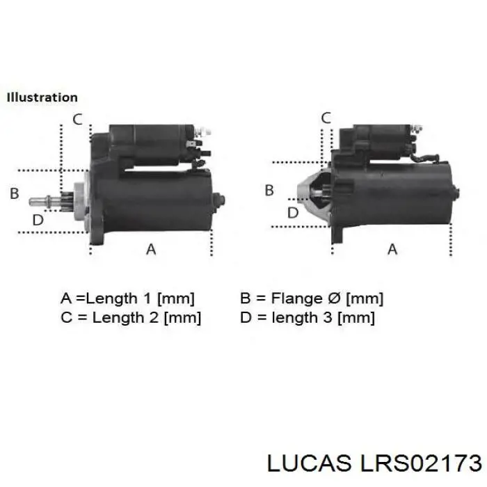 LRS02173 Lucas стартер