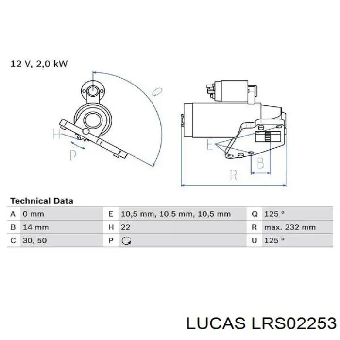 Стартер Lucas LRS02253 ціна, від 112.53 USD