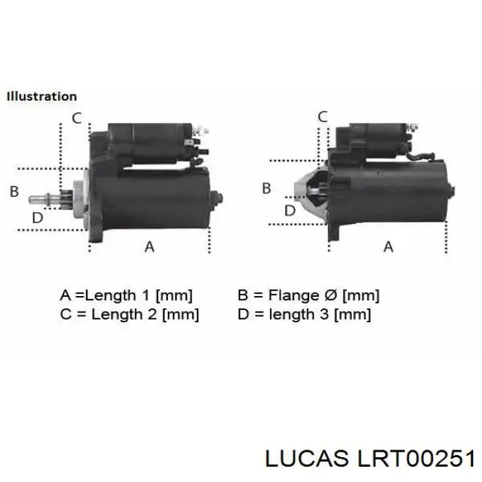 Стартер LRT00251 Lucas