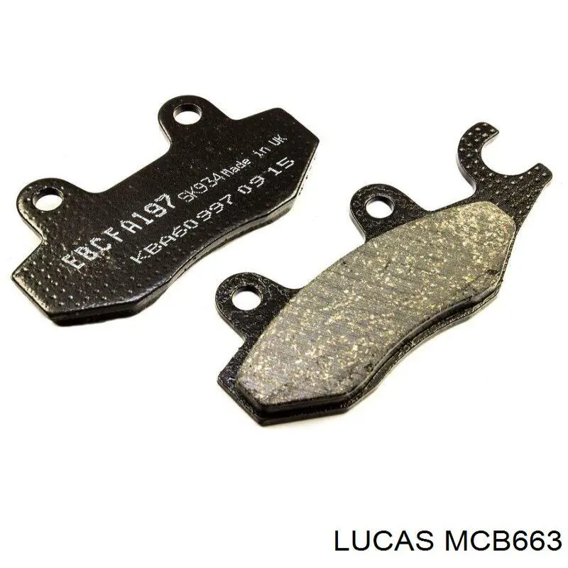Купити MCB663 TRW Колодки гальмівні передні, дискові