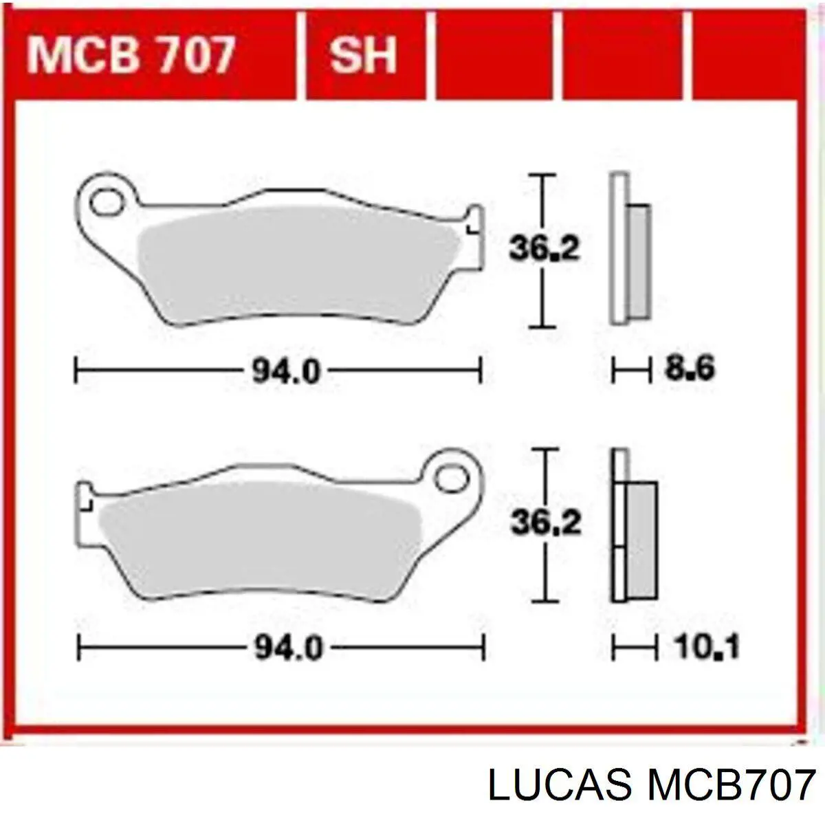 Гальмівні колодки TRW MCB707SH ціна, від 32.09 USD