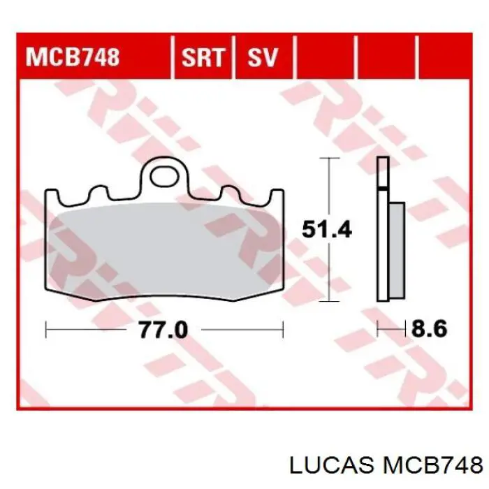  TRW MCB748 ціна, від 31.45 USD
