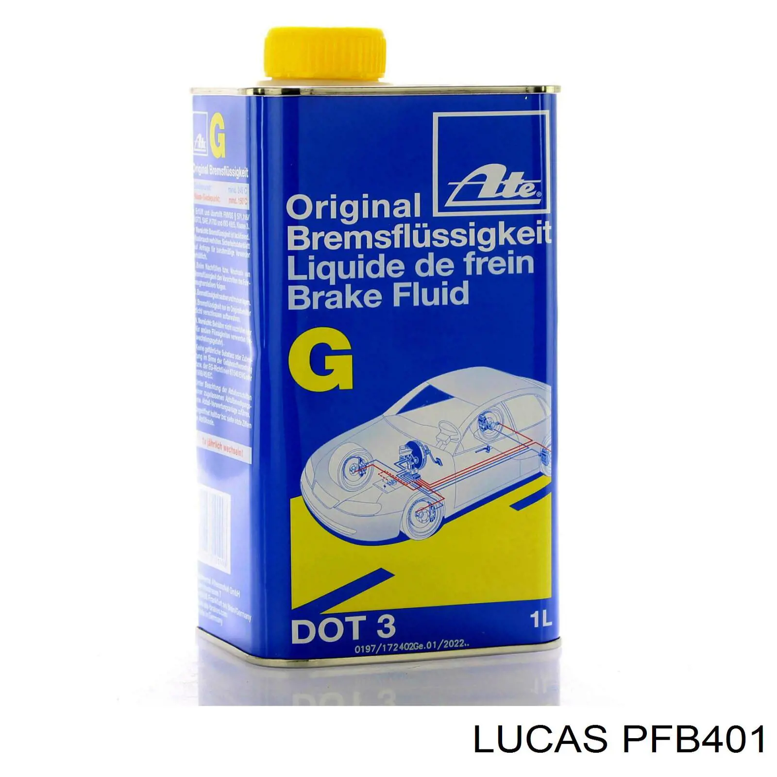 PFB401 Lucas Тормозная жидкость (DOT 4, 1,0 л)