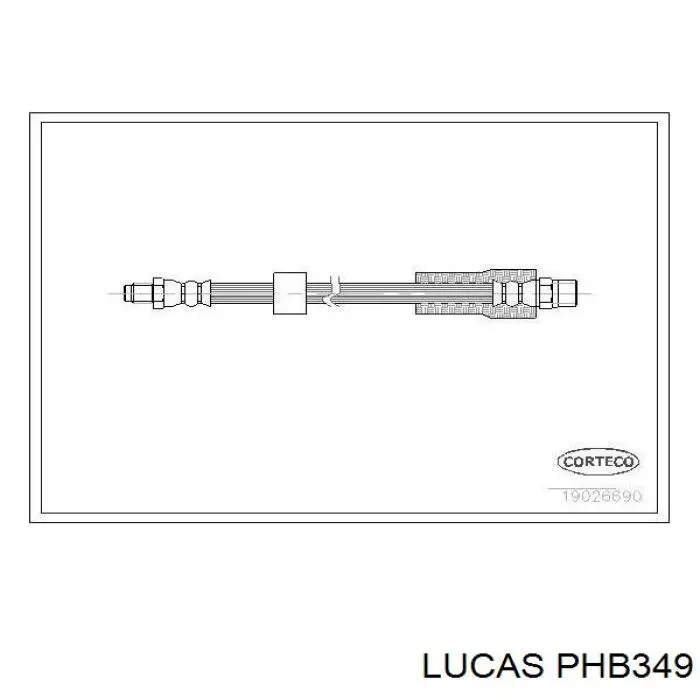 Шланг гальмівний задній C800569A Cavo