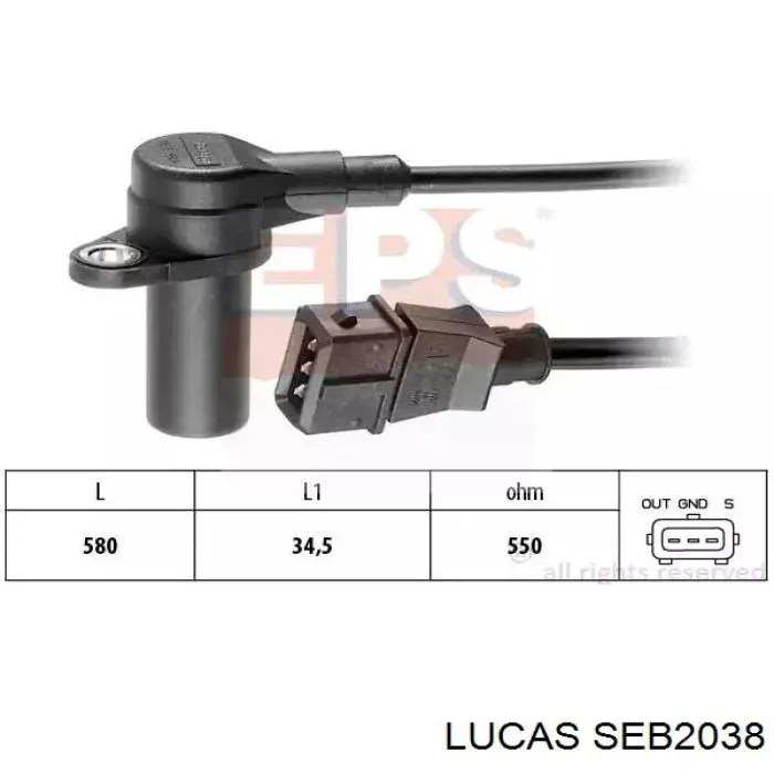 Купити 261210325 Bosch Датчик положення (оборотів) коленвалу