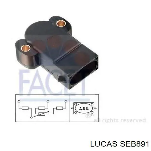 SEB891 Lucas датчик положення дросельної заслінки (потенціометр)