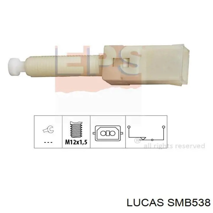 Датчик включення стопсигналу SMB538 Lucas