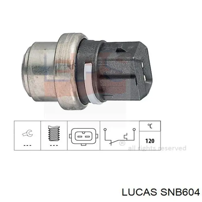 SNB604 Lucas датчик температури охолоджуючої рідини
