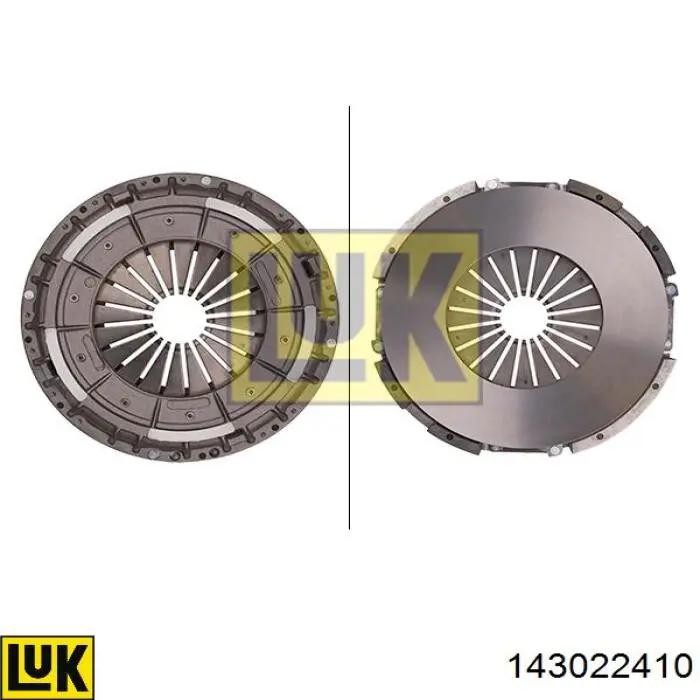 Пелюстковий кошик зчеплення LUK 143022410 ціна, від 532.99 USD