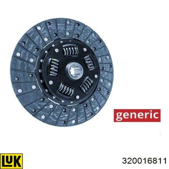 Зчеплення LUK 320016811 ціна, від 35.21 USD