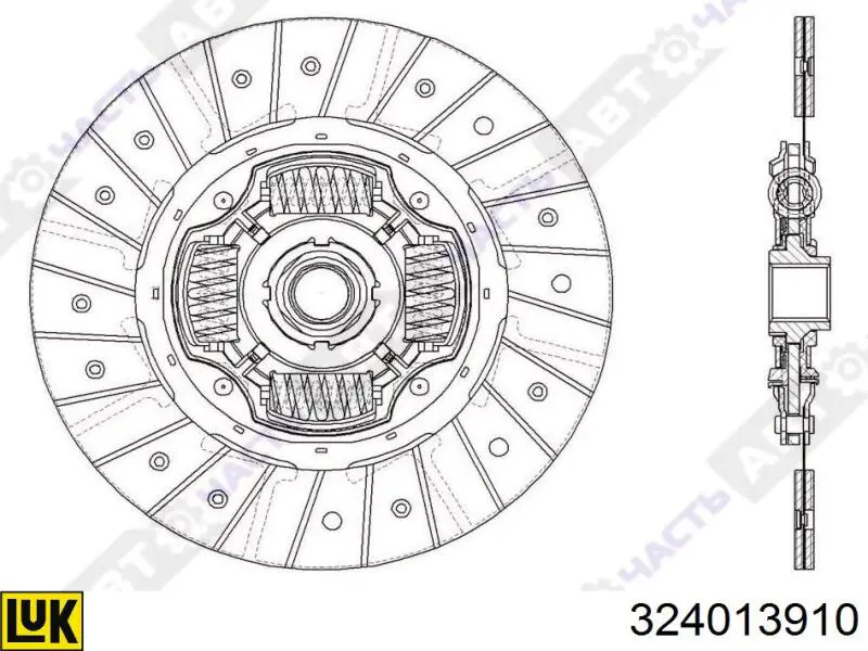 Зчеплення LUK 324013910 ціна, від 85.91 USD